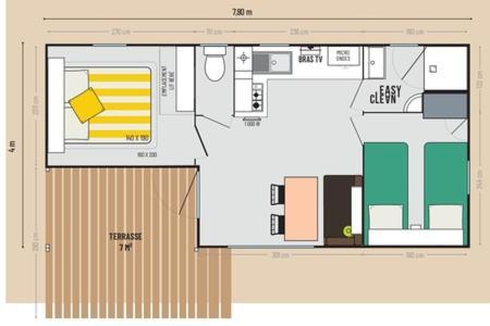 Mobil-Home Cosy 5 Personnes Camping Le Ried - Europapark Boofzheim Eksteriør billede